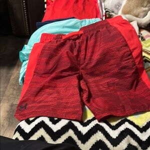 Under Armour Red Patterned Shorts